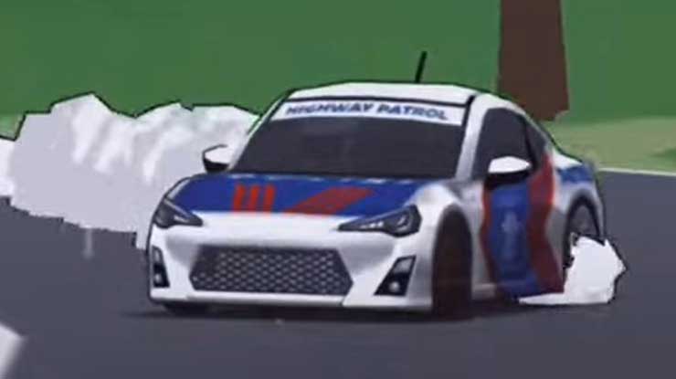 1. Livery Mobil Polisi Base GT86