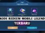 Kode Redeem Mobile Legends Hari Ini Cara Tukar