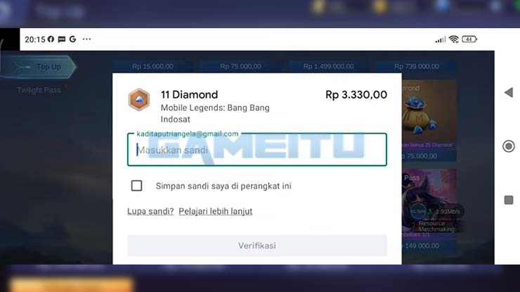 Verifikasi Email Pembelian