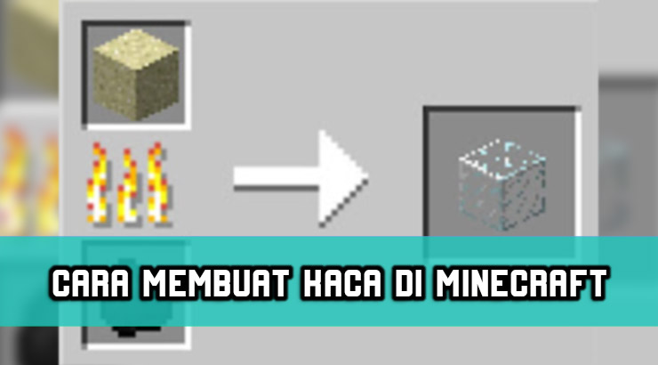 CARA MEMBUAT KACA DI MINECRAFT