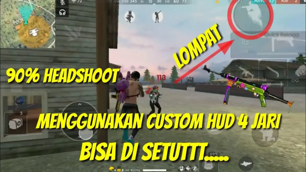 Apa itu Custom HUD FF 4 Jari