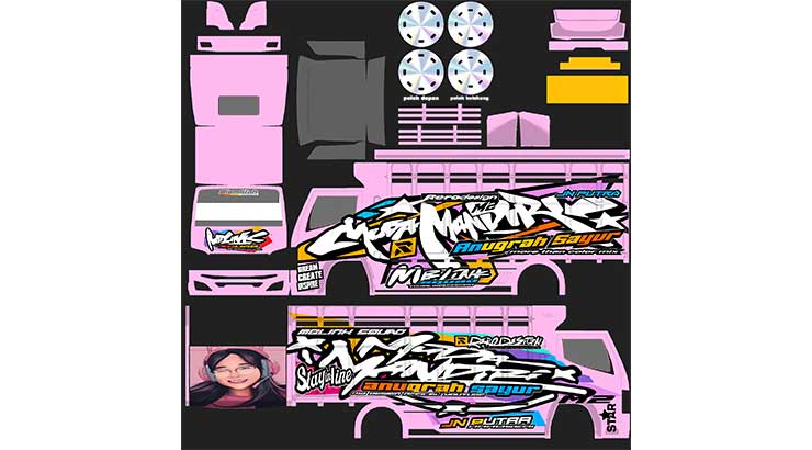 Livery JN Putra Pink