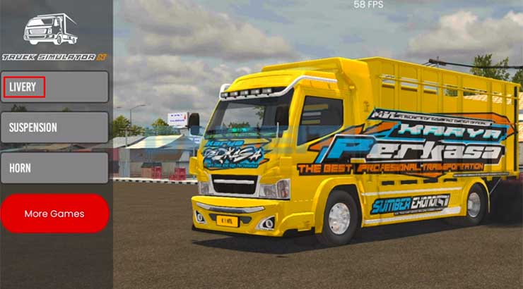 Masuk ke Menu Livery