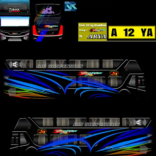 Livery Bejeu Black Aurora Theme