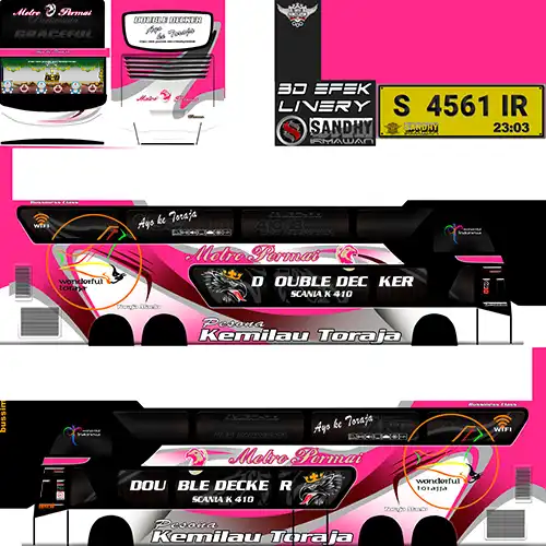 Livery Bimasena SDD Scania Metro Permai