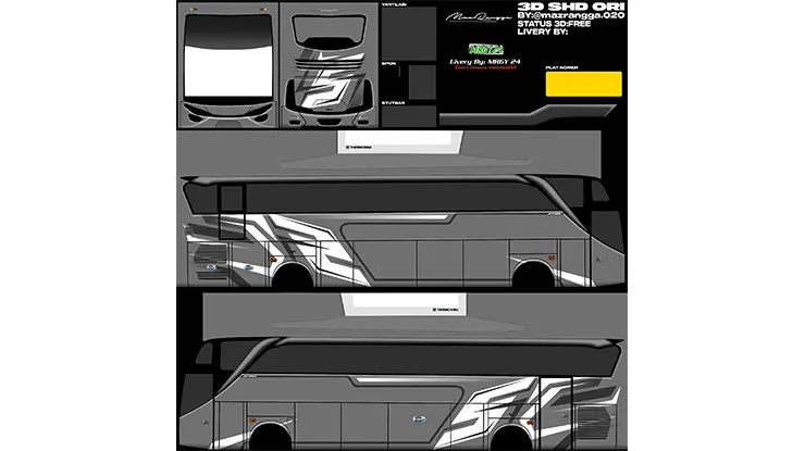 Livery Bussid Sadewa SHD Polos