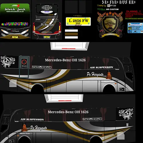 Livery PO Haryanto HD Blacky Jacky