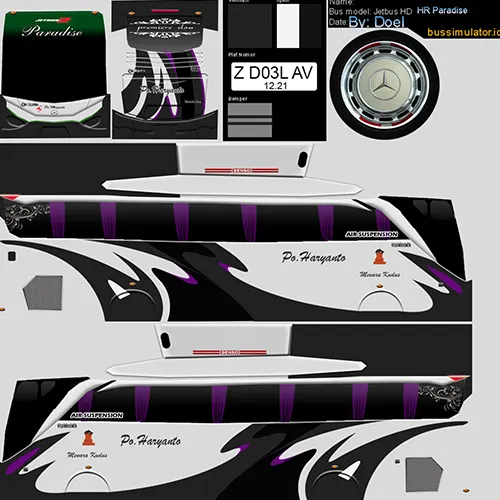 Livery PO Haryanto HR Paradise Blah Bloh