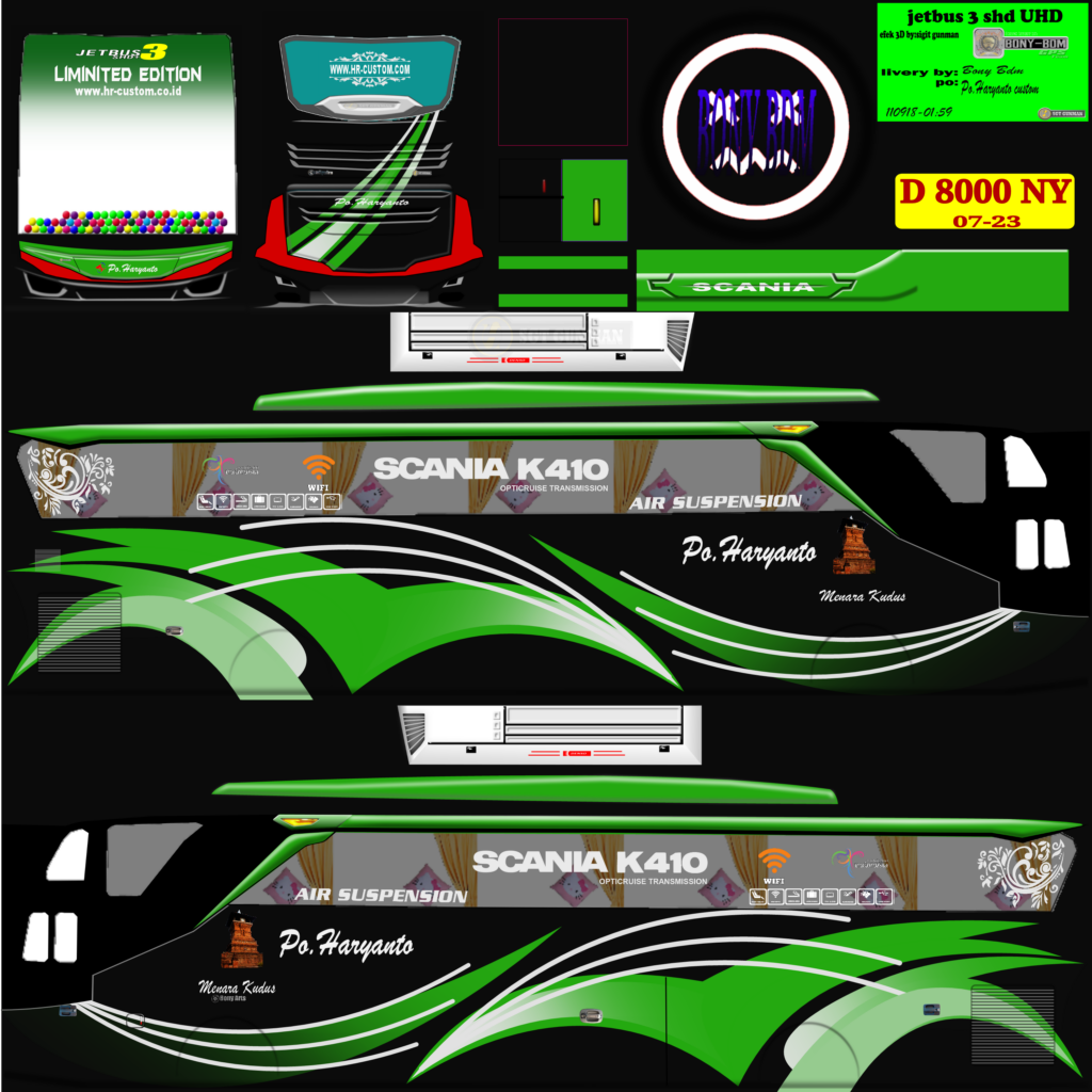 Livery PO Haryanto SHD Black Green