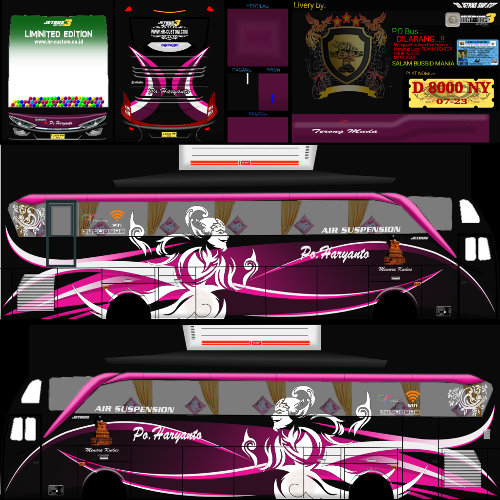 Livery PO Haryanto SHD Purpler Wayang