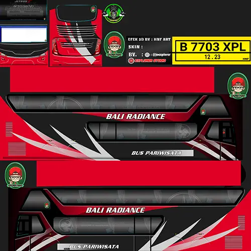 Livery SDD Bali Radiance Red Flash