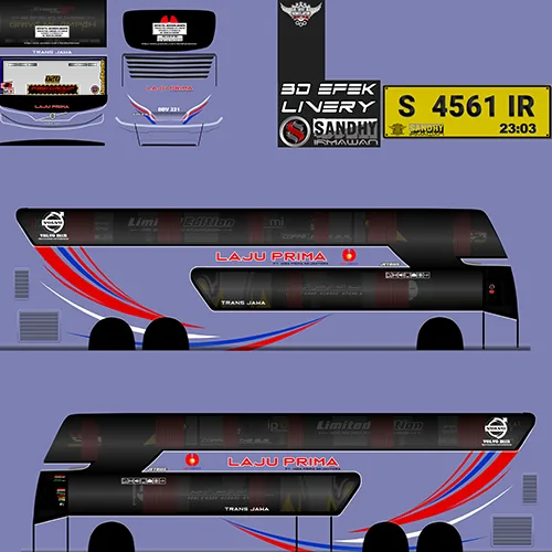 Livery SDD Laju Prima Original Purple