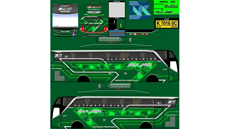 Livery Sadewa Muji Jaya Emerald Green