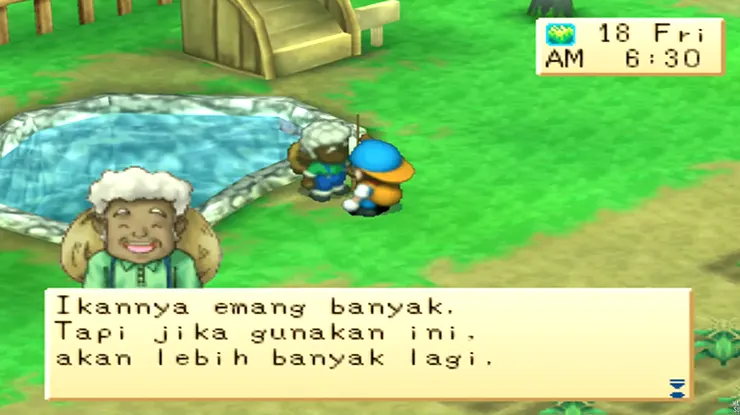 Mendapatkan Fishing Pole di Harvest Moon