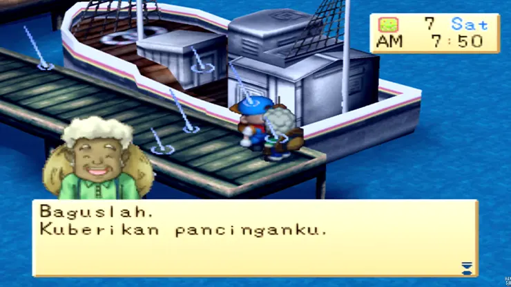 Mendapatkan Fishing Rod di Harvest Moon